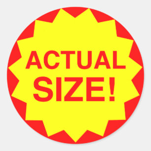 Adesivo Tamanho real!