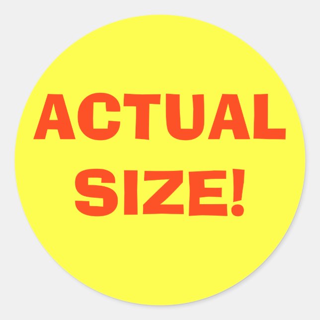 ADESIVO TAMANHO REAL! (Frente)