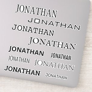 Adesivo Tamanhos de Nomes Personalizados Monograma Laptop 