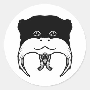 Adesivo Tamarin Mackey Face Silhouette