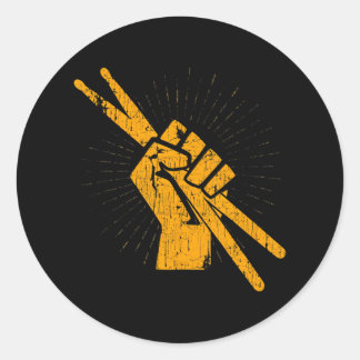 Adesivo Tambor Drummer Fixa Percussão Sobre Rock