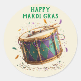 Adesivo Tambor Festivo de Mardi Gras