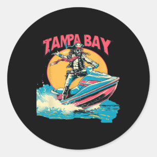 Adesivo Tampa Bay Pirata Jetski Boating Divertido Gasp