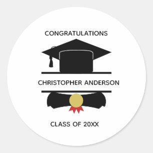Adesivo Tampa de formatura personalizada para faculdade Di