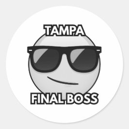 Adesivo Tampa Final Boss Cool Emoji Sticker