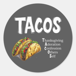 Adesivo Tampão de oração TACOS