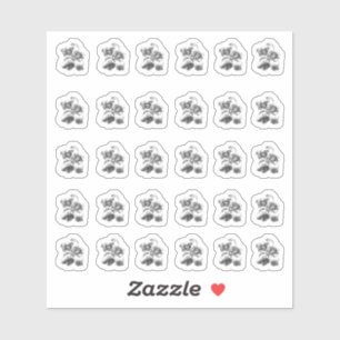 Adesivo Tampas de contorno da Magnolia Metálica