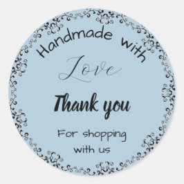 Adesivo Tampas florais azuis.