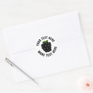 Adesivo Tampas redondas personalizadas de desenho de fruta