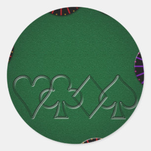 Adesivo Tampo da mesa do póquer