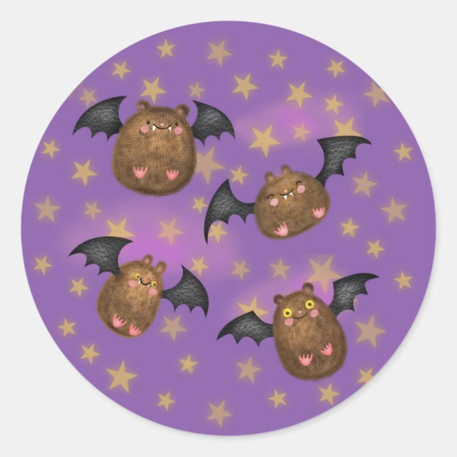 Adesivo Tampões redondos de fofinho, bonitos (Frente)