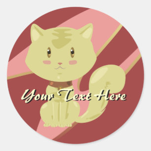 Adesivo Tan Cat Stickers