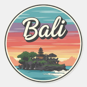 Adesivo Tanah Lot Bali Indonésia Viagem