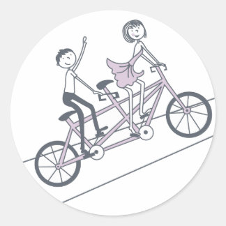 Adesivo Tandem Bike Sticker por Casamentos TearDrop