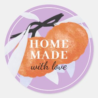 Adesivo Tangerina Citrus Homemade Business Botânica