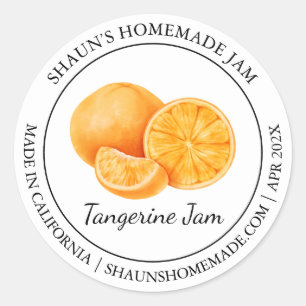 Adesivo Tangerine Jam Modern label