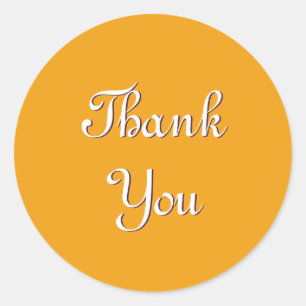 Adesivo Tangerine Orange Bright Obrigado