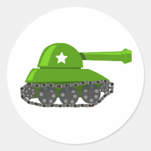 Adesivo Tanque bonito dos desenhos animados