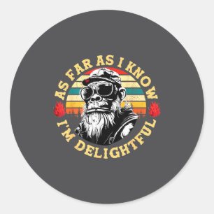 Adesivo Tanto Quanto Eu Sei Eu Sou Um Macaco Divertido e E