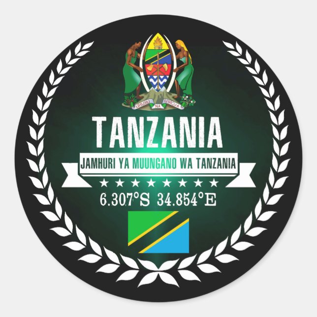 Adesivo Tanzânia (Frente)