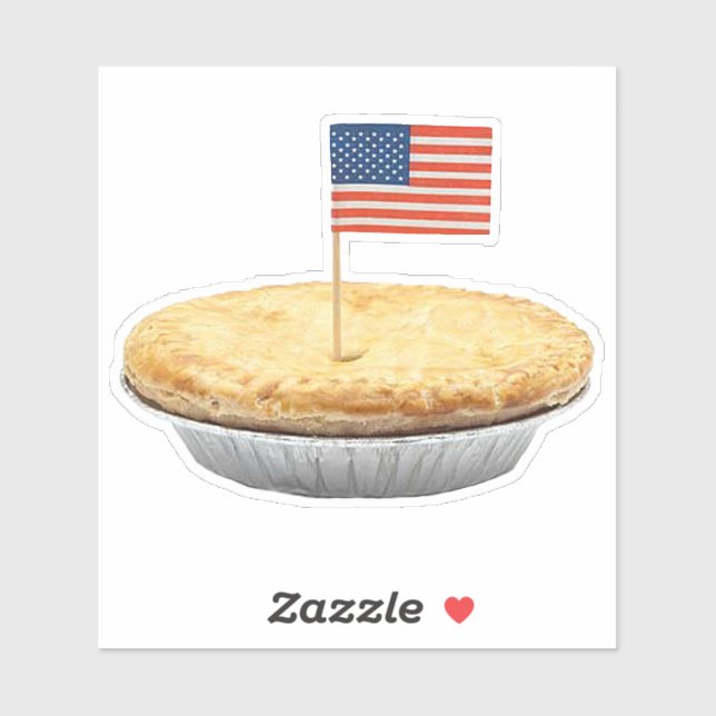 Adesivo Tão americano como o Apple Pie Sticker (Folha)