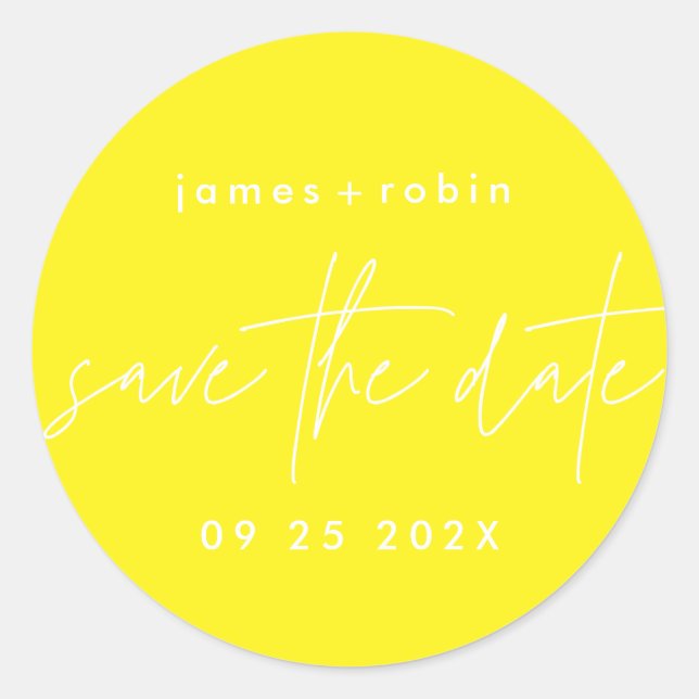 Adesivo Tão Divertido | Amarelo brilhante Sol de Verão (Frente)