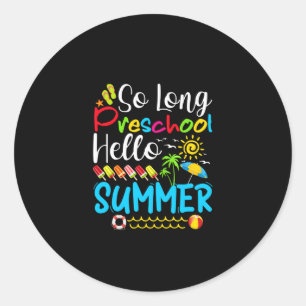 Adesivo Tão Longo Verão Da Pré-Escola, Verão Passado.