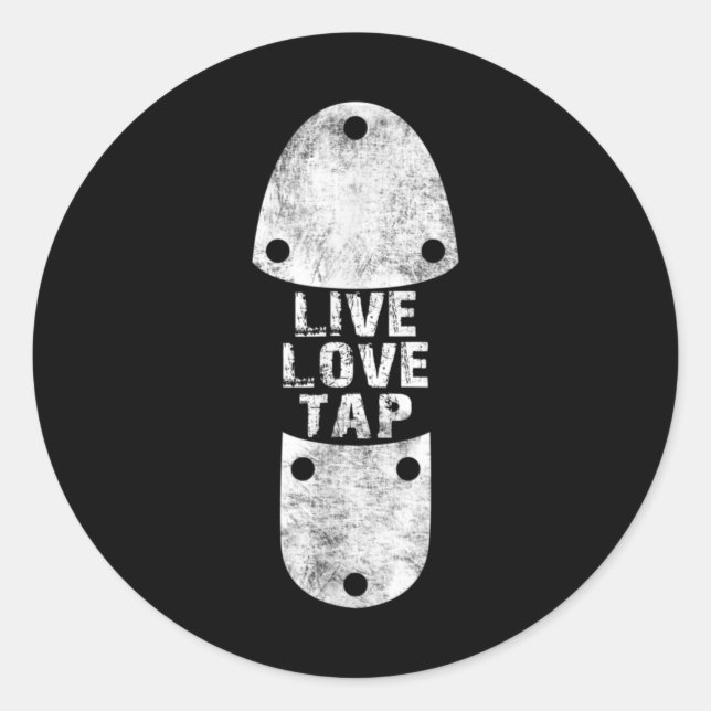 Adesivo Tap Dances - Live Love Tap Distressed for Tap (Frente)