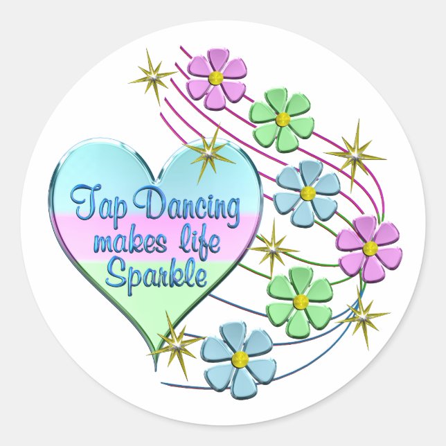 Adesivo Tap Dancing Sparkles (Frente)