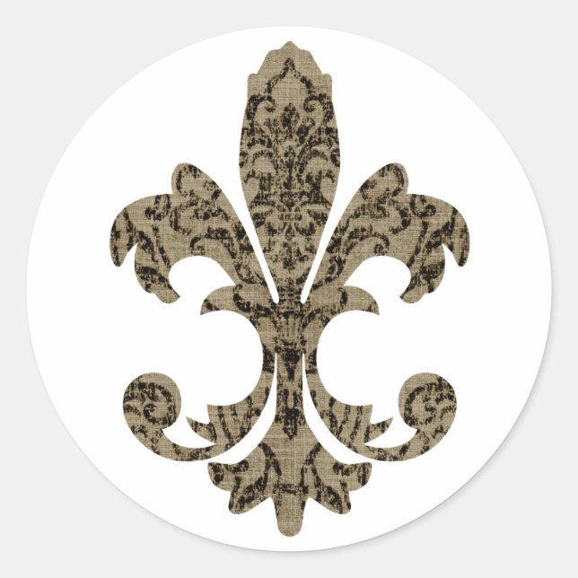 Adesivo Tapeçaria Fleur de lis 4 (Frente)