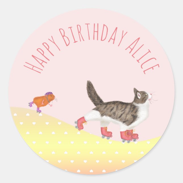 Adesivo Tapetes rotativos para animais de estimação redond (Frente)