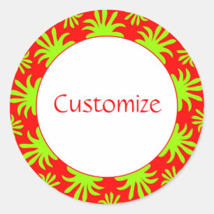 Adesivo Tarde da Modelo Triffids - Vermelho