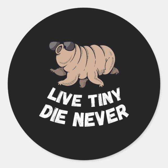 Adesivo Tardigrado Morre Microbiólogo do Urso de Água Pequ (Frente)