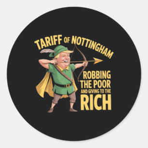 Adesivo Tarifa de Nottingham - Tarifa Anti Trump Engraçada