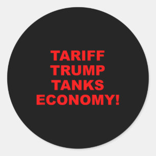 Adesivo Tarifa Trump Afunda Economia