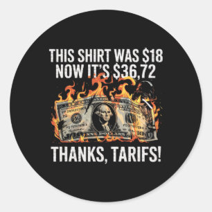 Adesivo Tarifado Para Cima! Trump China Meme Tee - 104% En