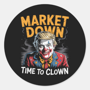 Adesivo Tarifas de Trump Recessão Meme Mercados em Queda H