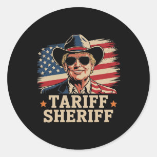 Adesivo Tarifas Trump Tarifa Xerife Presidente Trump Tari
