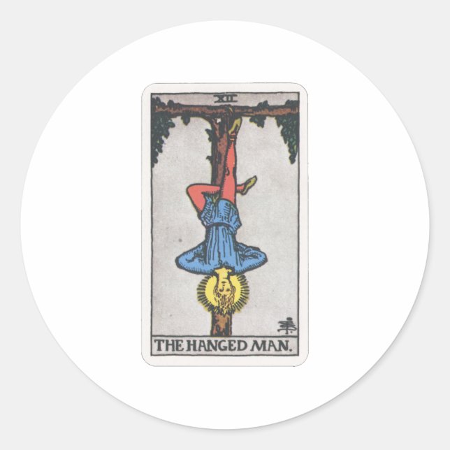 Adesivo Tarot as penduradas The hanged Ele (Frente)
