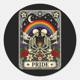 Adesivo Tarot Lgbt Esqueleto Orgulho Gay Direitos Iguais L