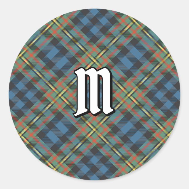 Adesivo Tartan Antigo do Clã MacLellan (Frente)