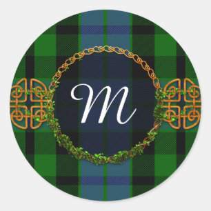 Adesivo Tartan de MacKay do monograma