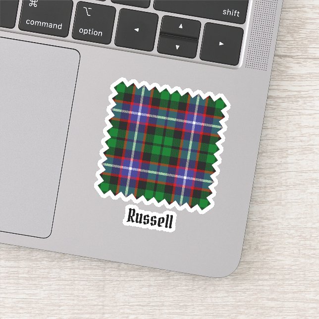 Adesivo Tartan do Clã Russell (Detalhe)