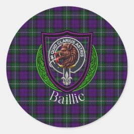 Adesivo Tartan e Brasão do Clã Escocês Baillie