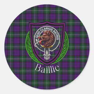 Adesivo Tartan e Brasão do Clã Escocês Baillie