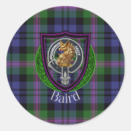 Adesivo Tartan e Brasão do Clã Escocês Baird
