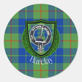 Adesivo Tartan e Brasão do Clã Escocês Barclay