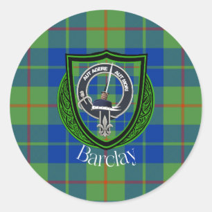 Adesivo Tartan e Brasão do Clã Escocês Barclay