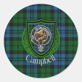 Adesivo Tartan e Brasão do Clã Escocês Campbell