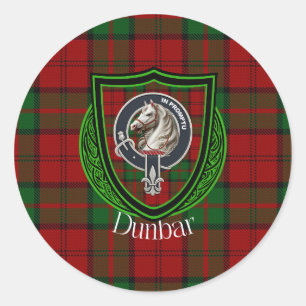 Adesivo Tartan e Brasão do Clã Escocês Dunbar